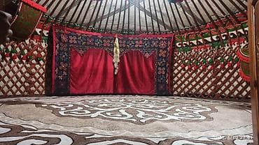 купольные: Аренда юрты, Каркас Деревянный, 65 баш, Стол — 6