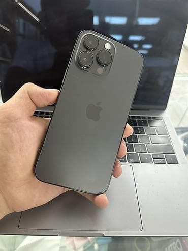 IPhone 14 Pro Max, Б/у, 256 ГБ, Черный, Защитное стекло, Чехол, 91 %