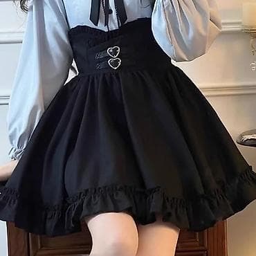 Mini: Юбка, Юбканын модели: Барпайган, Мини, Бели өйдө — 2