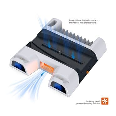 вентиляторы: Многофункциональная охлаждающая подставка для PS5 Охлаждающая — 5