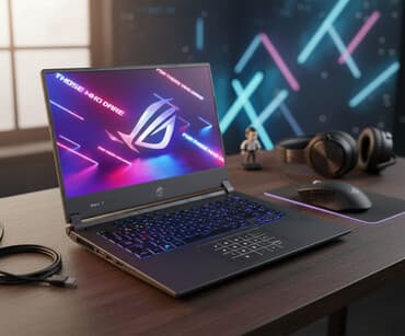 Ноутбук, Asus, 16 ГБ ОЗУ, AMD Ryzen 9, 15.6 ", Б/у, Игровой, память NVMe SSD