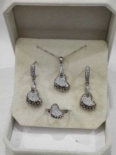 свадебное платье для высокой невесты: Серебряный Набор+ Цепочка Тиффани Серебро 925 пробы Размеры имеются — 5