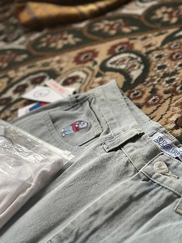 брюки джинсы женские: Мужские джинсы, M, Новый, цвет - Голубой — 2