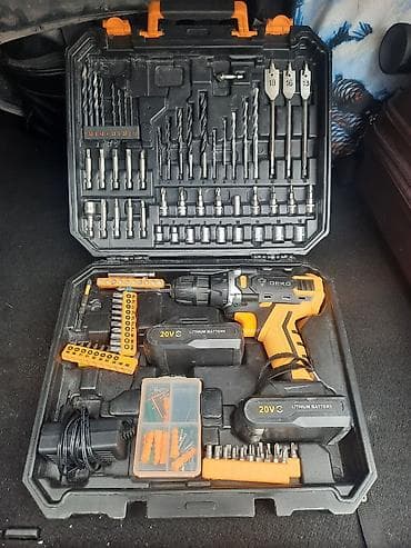 набор ключей для автомобиля б у: Аккумуляторный шуруповёрт DEKO 20V в комплекте - Шуруповёрт DEKO 20V — 2