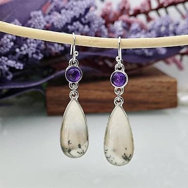 украшение в этно стиле: Серьги Подвески в этническом стиле с натуральным камнем ✨🌺 Стильные — 3