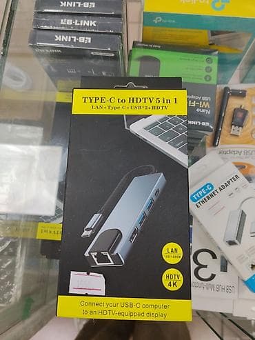 otg usb: USB‑C хаб‑адаптер TYPE‑C to HDTV 5‑in‑1 Функции и разъёмы: - — 1