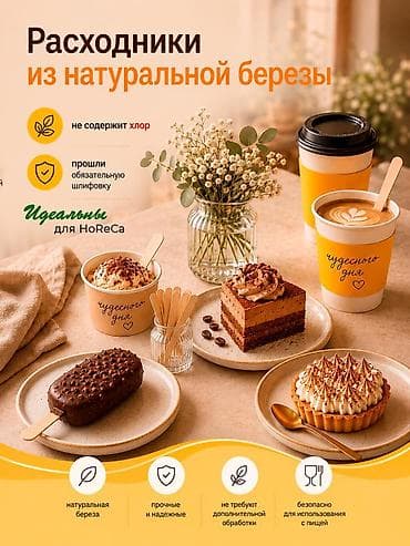 Шпателдер: TixiT.kg мы продаем расходники из натуральной березы: палочки для — 1