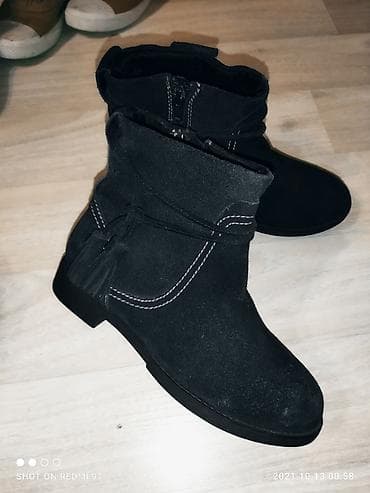 Деми замшевые сапоги 34 размер