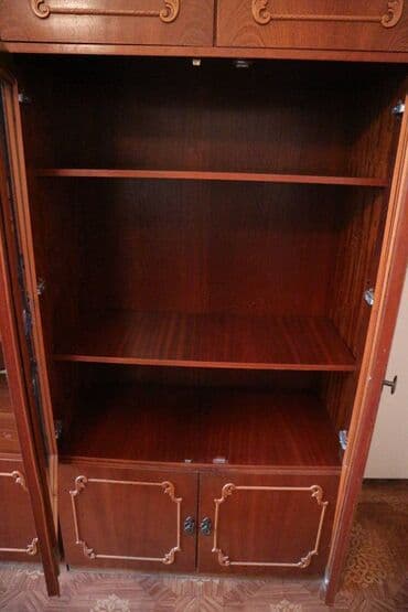 финская стенка: Гарнитур для зала, Б/у, Дерево, Самовывоз — 10