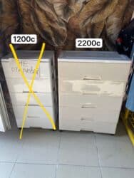 шифоньер шкаф: Кийим үчүн комод, Күзгүсүз, Желим, түсү - Ак — 1