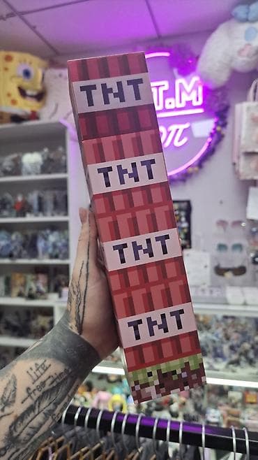 Кухонные принадлежности: Бутылка-термос в стиле Minecraft (дизайн «TNT») - Яркий корпус в — 2