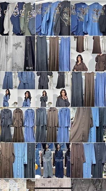 платье кастюм: Повседневное платье, Длинная модель, Шифон, Сарафан, Все размеры — 5