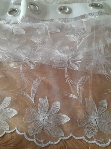 цветы искусственные бишкек: Очень нежная турецкая тюль,новая. Размер 2 шт.по 4 м,высота 2,50м, нам — 2