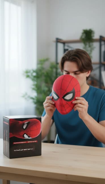 купить черную маску: Маска «Superhero Spider» (чёрная версия) - Тематическая маска — 1