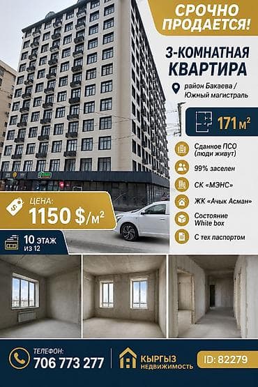 premium development: 3 комнаты, 171 м², Элитка, 10 этаж, Готовая ПСО (под самоотделку) — 1