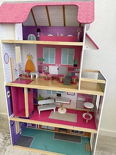 Оюн комплекстери: Большой деревянный кукольный дом с мебелью. Покупали за 10000 сом 3 — 5