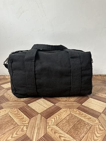 сумки черные: Дорожная сумка, Материал: Канвас, Мужские, Б/у — 3