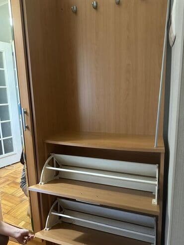 шкав для обуви: Шкаф-прихожая, Б/у, Без зеркала, ЛДСП — 3