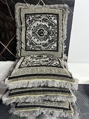 Бары биригип 1000 Декоративные подушки с бахромой, комплект из 4 шт