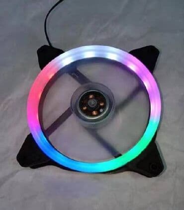 вентилятор кулер: Вентилятор - кулер для корпуса, бесшумный, 3 Pin, цветное — 3