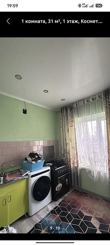 квартира 10мкр: 1 комната, 36 м², 104 серия, 1 этаж, Косметический ремонт — 6