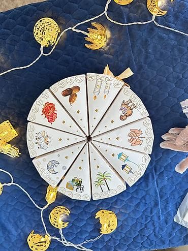 подарочная ручка: 🎂 Подарочная коробка-торт «Рамадан Мубарак» Уникальная подарочная — 3