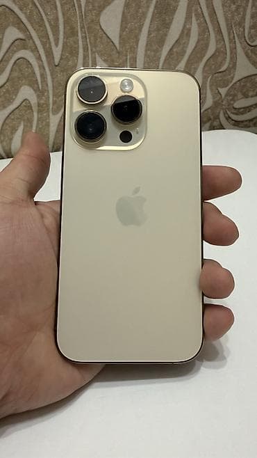 poco 6x pro: IPhone 14 Pro, Б/у, 256 ГБ, Золотой, Защитное стекло, 77 % — 2