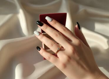 свадебные платья для покрытых: Кольцо, Помолвочное, Проба 585, Женские, Циркон, Новый — 1