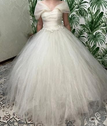 бальный платья: Пышное свадебное платье принцесса - Силуэт: ball gown/пышное, с — 4
