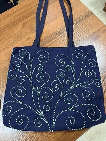 Капчыктар: Хендмейд сумки с вышивкой и аппликациями - Материалы: плотный — 6