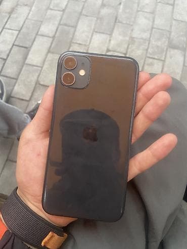 iphone 10: IPhone 11, Б/у, 128 ГБ, Черный, Чехол, 100 % — 6