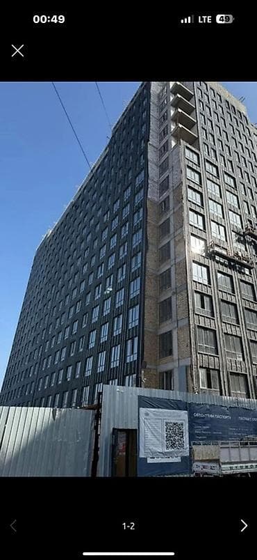 бишкек дом: Строится, Элитка, 1 комната, 48 м² — 2