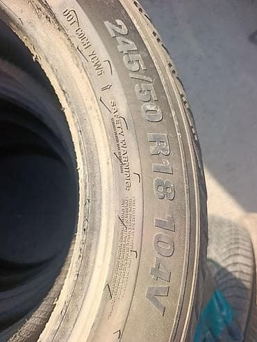 Шины 245 / 50 / R 18, Зима, Б/у, Комплект, Легковые, Корея, Kumho — 2