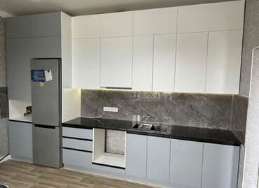 типовые размеры кухонной мебели: Кухонный гарнитур, Новый, цвет - Белый, Бесплатная доставка — 2