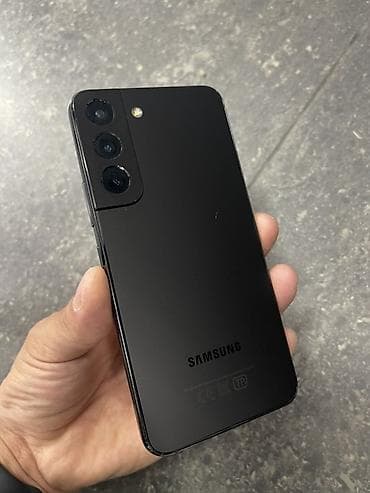 Samsung Galaxy S22, Б/у, 128 ГБ, цвет - Черный, 2 SIM
