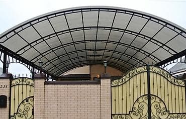 Навес, Арочный, Металл, Поликарбонат, Установка at lalafo.kg Навес, Арочный, Металл, Поликарбонат, Установка