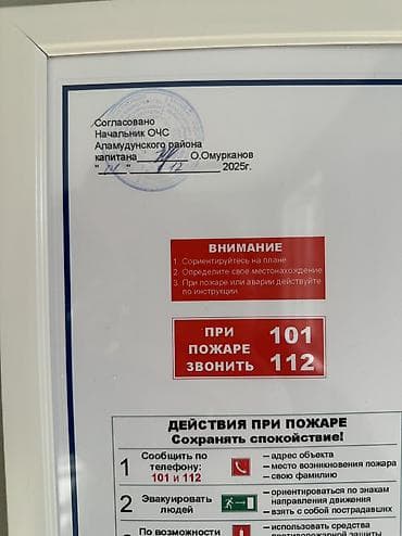 Үй жана бакча үчүн декор: Планы эвакуации и информационные щиты по пожарной безопасности Что — 7