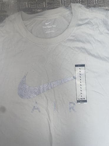 мужские футболки армани: Мужская футболка, L, Nike, Новый, цвет - Белый, Платная доставка — 2
