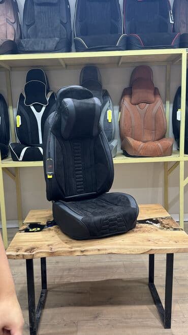 купить чехлы на сиденья авто: Чехлы Алькантара, С подушкой, цвет - Черный, Новый, Платная доставка, Самовывоз, Бесплатная доставка — 4