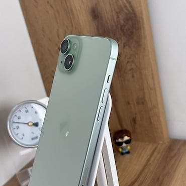 IPhone 15 Plus, Б/у, 128 ГБ, Зеленый, Защитное стекло, Чехол, Кабель, 83 % — 3