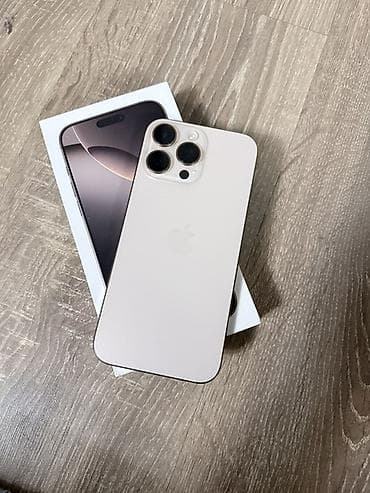 iphon xs max: IPhone 16 Pro Max, Б/у, 512 ГБ, Desert Titanium, Защитное стекло, Коробка, 91 % — 2