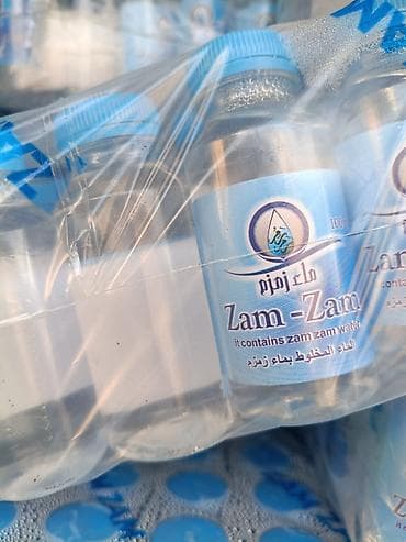 Чай, кофе, суусундуктар: Питьевая вода Zam-Zam в пластиковых бутылках малого объема. - Бренд — 5