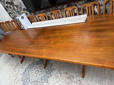 study table: Стол для зала, Б/у, Не раскладной, Прямоугольный — 2