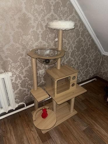 мистери бокс: Игровой комплекс для кошек с домиком и многоуровневой зоной отдыха — 1