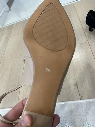 нюда: Туфли-слингбэки Respect - Цвет: бежевый (нюд) - Модель: с острым — 4