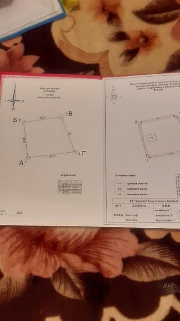продаю дом в кызыл аскере: 4 соток, Красная книга, Тех паспорт — 5