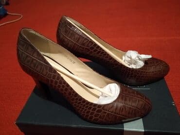 second hend: Коричневые кожаные туфли фирмы CLoTILDe. Б/у обувала 1 раз. В — 1