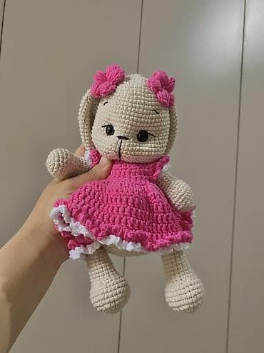 мишки ош: Вязаные крючком игрушки амигуруми - Медвежата и зайчата, выполненные — 7