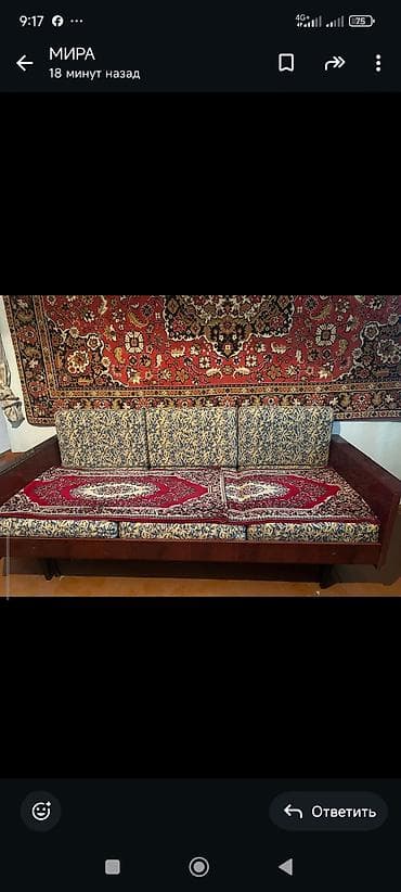 ищу диван бу: Гарнитур для зала, Дерево, цвет - Коричневый — 2