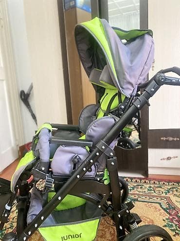 fly ufo: Прогулочная/реабилитационная коляска Junior - Цвет: салатовый/серый — 3